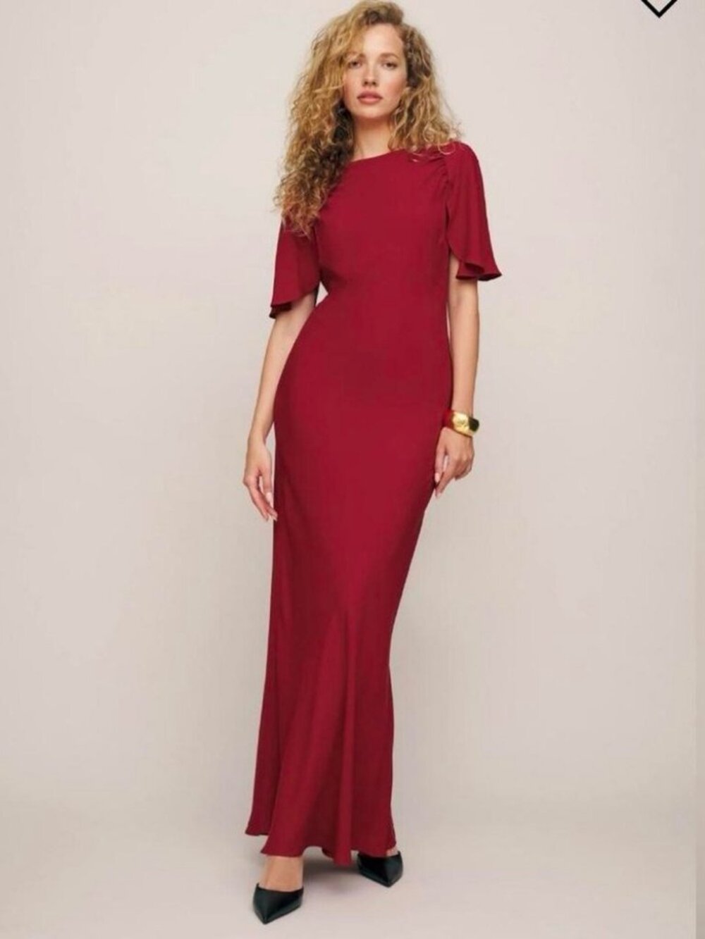 Reformation Lassie Maxi Dress in Sangre Red
